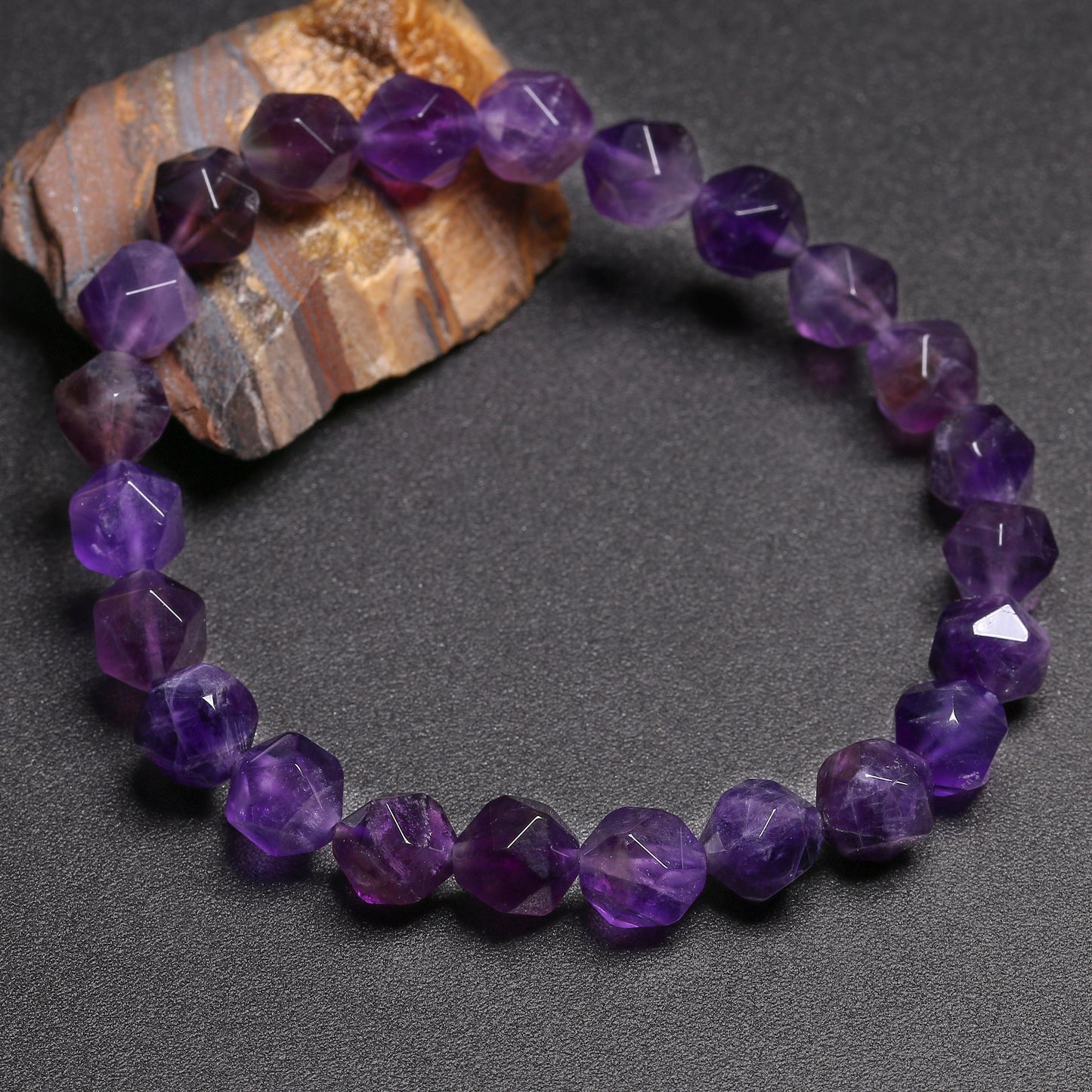 Amethyst Crystal Band