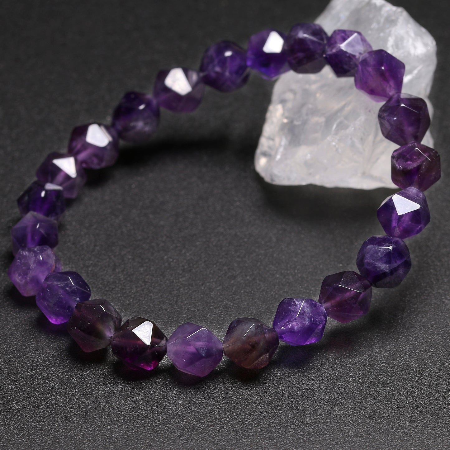 Amethyst Crystal Band